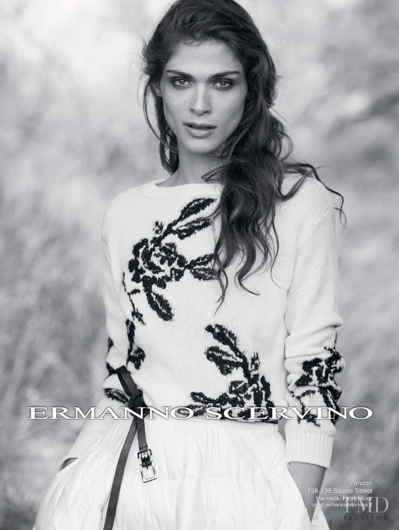 Elisa Sednaoui featured in  the Ermanno Scervino advertisement for Autumn/Winter 2015