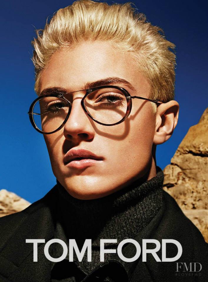 Lucky Blue Smith featured in  the Tom Ford advertisement for Autumn/Winter 2015