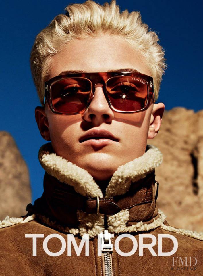 Lucky Blue Smith featured in  the Tom Ford advertisement for Autumn/Winter 2015