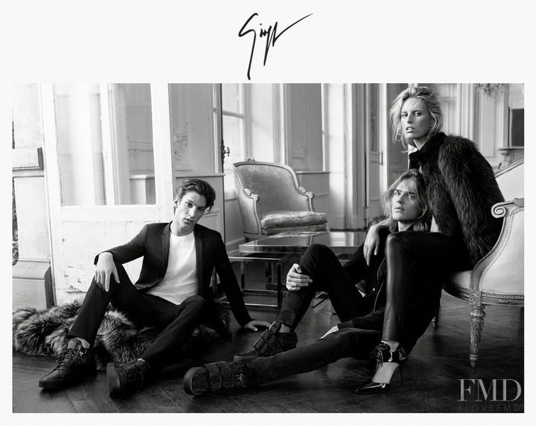 Karolina Kurkova featured in  the Giuseppe Zanotti advertisement for Autumn/Winter 2015