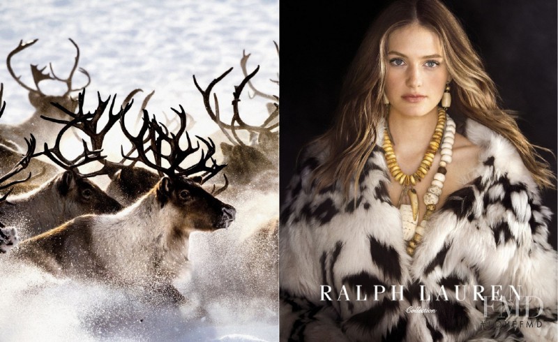 Sanne Vloet featured in  the Ralph Lauren Collection advertisement for Autumn/Winter 2015