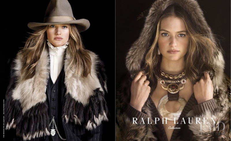 Sanne Vloet featured in  the Ralph Lauren Collection advertisement for Autumn/Winter 2015