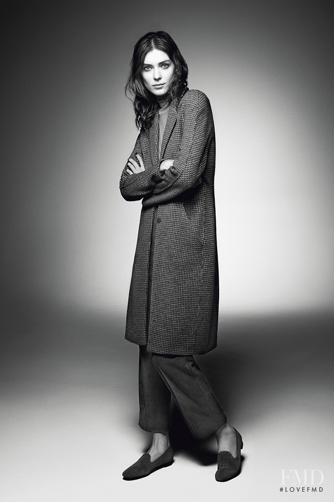 Kati Nescher featured in  the Giorgio Armani New Normal Line advertisement for Autumn/Winter 2015