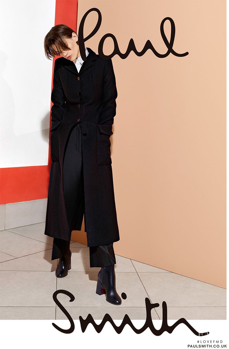 Saskia de Brauw featured in  the Paul Smith advertisement for Autumn/Winter 2015