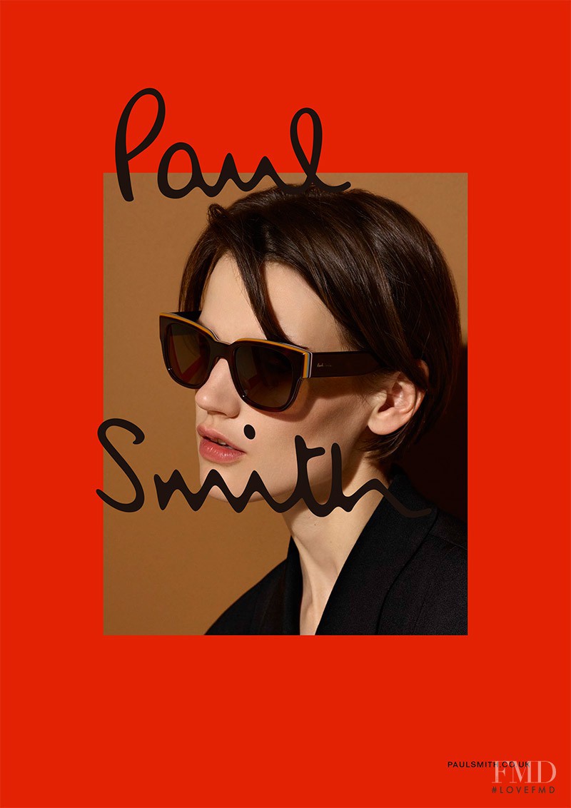 Saskia de Brauw featured in  the Paul Smith advertisement for Autumn/Winter 2015