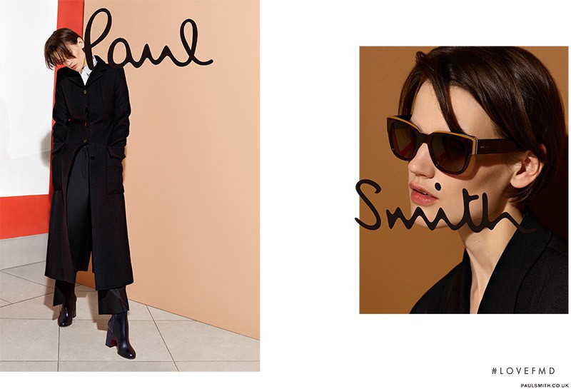 Saskia de Brauw featured in  the Paul Smith advertisement for Autumn/Winter 2015