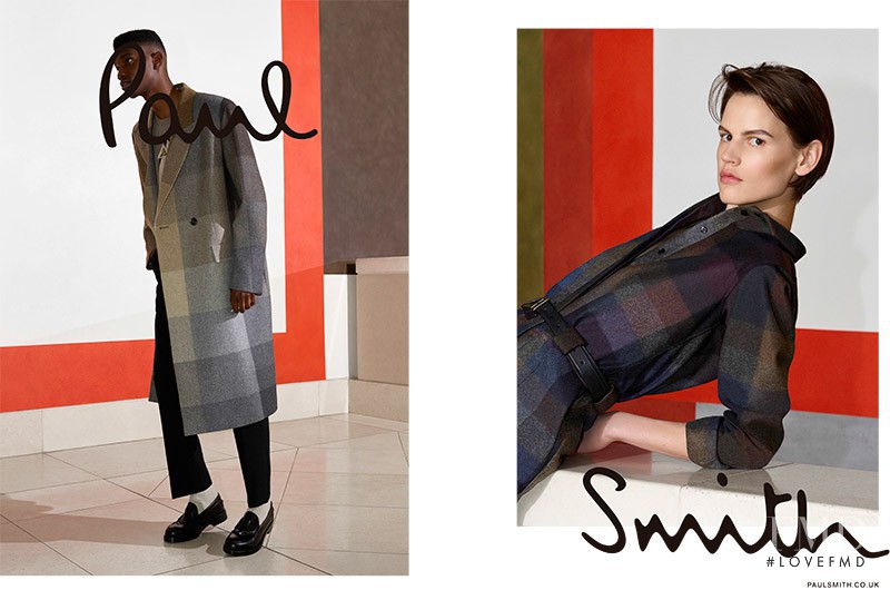 Saskia de Brauw featured in  the Paul Smith advertisement for Autumn/Winter 2015