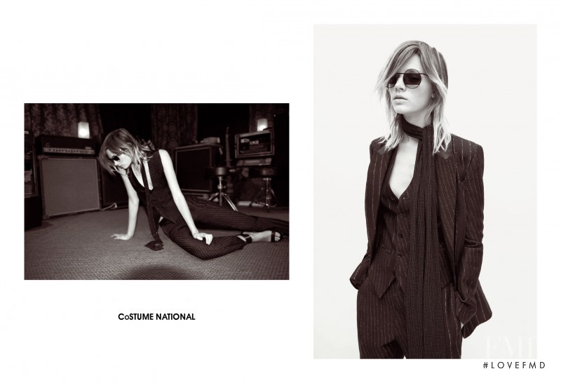 Leila Goldkuhl featured in  the Costume National advertisement for Autumn/Winter 2015