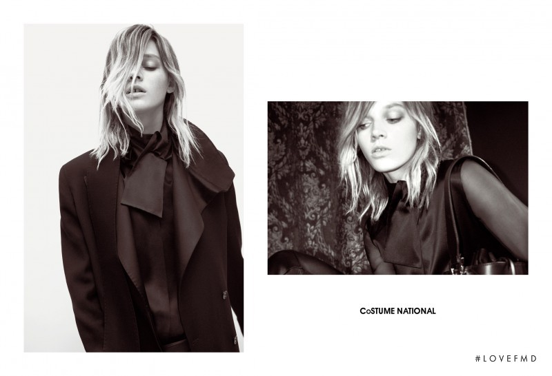 Leila Goldkuhl featured in  the Costume National advertisement for Autumn/Winter 2015