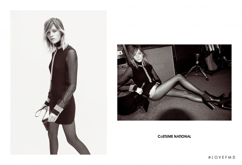 Leila Goldkuhl featured in  the Costume National advertisement for Autumn/Winter 2015