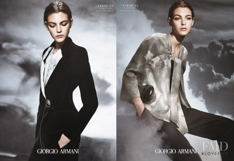 Vittoria Ceretti featured in  the Giorgio Armani advertisement for Autumn/Winter 2015