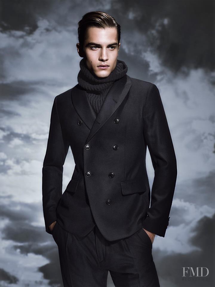 Aleksandar Rusic featured in  the Giorgio Armani advertisement for Autumn/Winter 2015