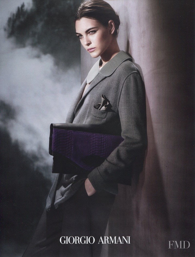 Vittoria Ceretti featured in  the Giorgio Armani advertisement for Autumn/Winter 2015