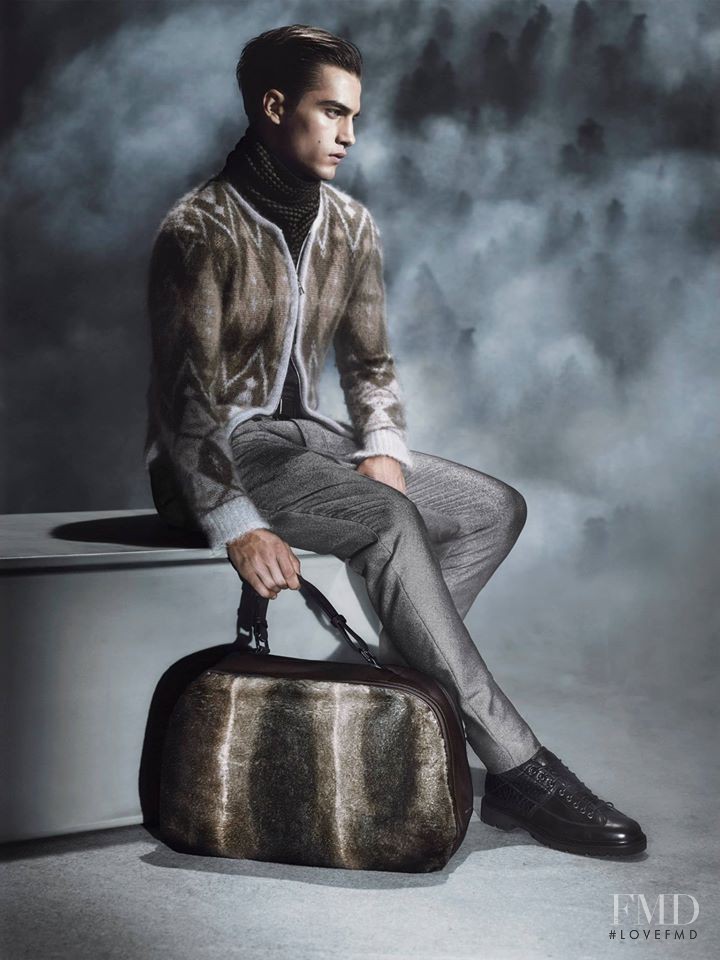 Aleksandar Rusic featured in  the Giorgio Armani advertisement for Autumn/Winter 2015