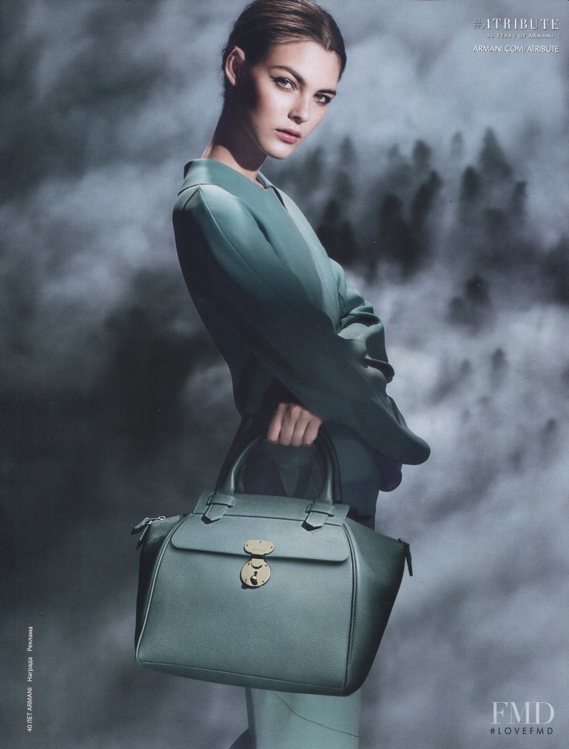 Vittoria Ceretti featured in  the Giorgio Armani advertisement for Autumn/Winter 2015