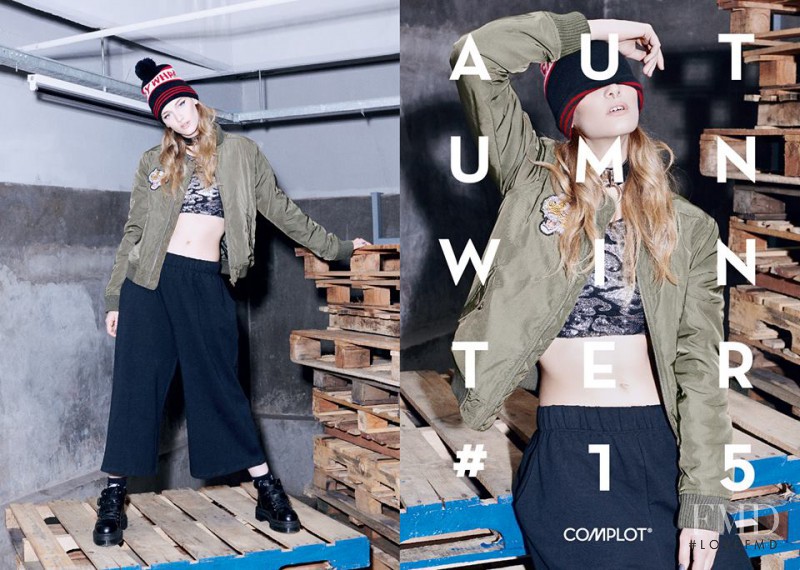 Melina Gesto featured in  the Complot advertisement for Autumn/Winter 2015