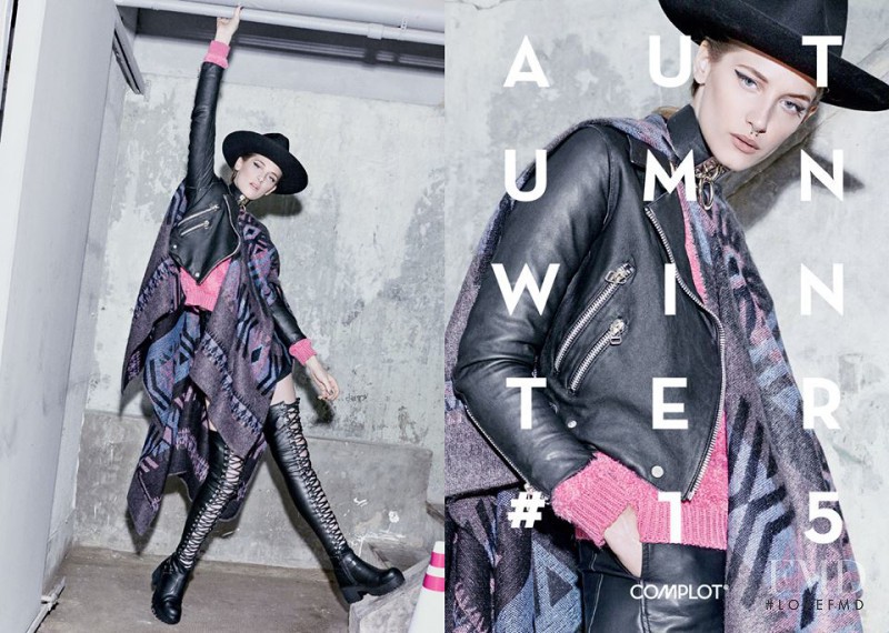 Melina Gesto featured in  the Complot advertisement for Autumn/Winter 2015