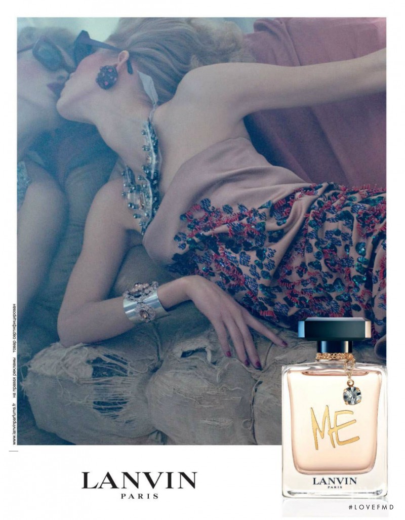 Iselin Steiro featured in  the Lanvin Me Fragrance advertisement for Pre-Fall 2013