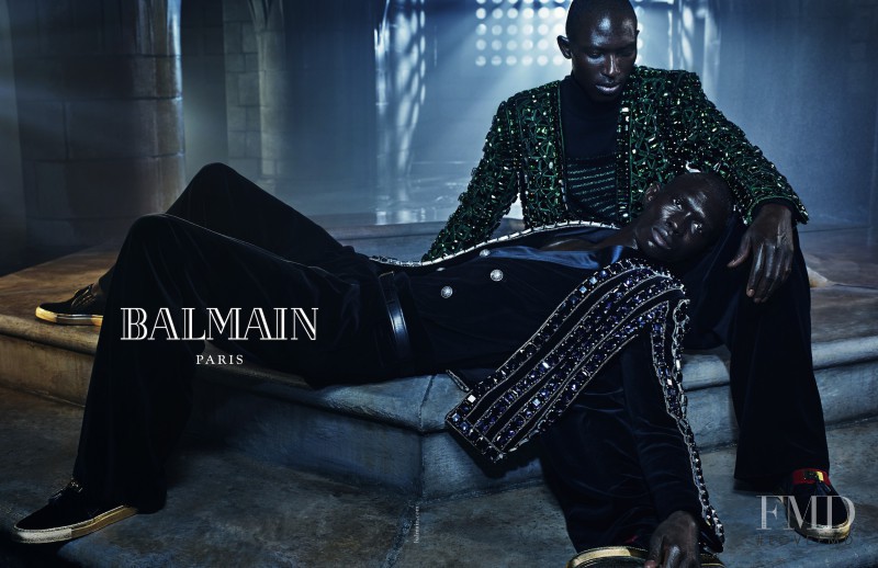 Fernando Cabral featured in  the Balmain advertisement for Autumn/Winter 2015