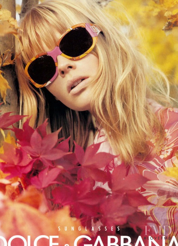 Julia Stegner featured in  the Dolce & Gabbana advertisement for Spring/Summer 2004