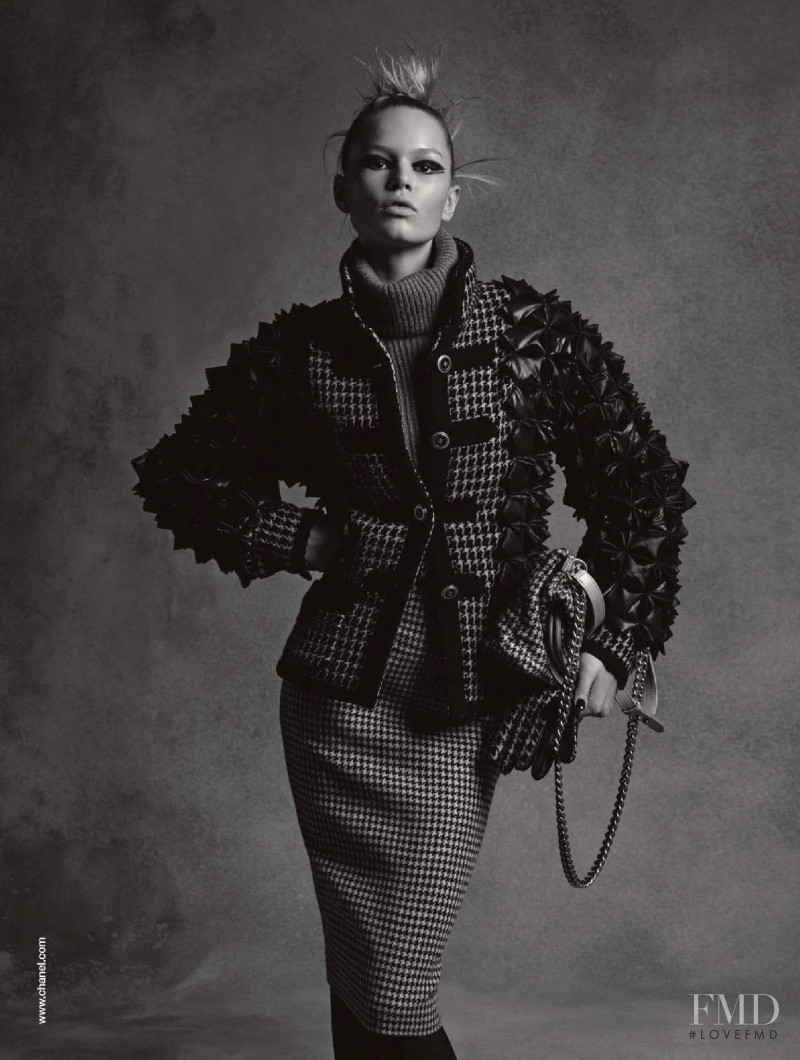 Anna Ewers featured in  the Chanel advertisement for Autumn/Winter 2015