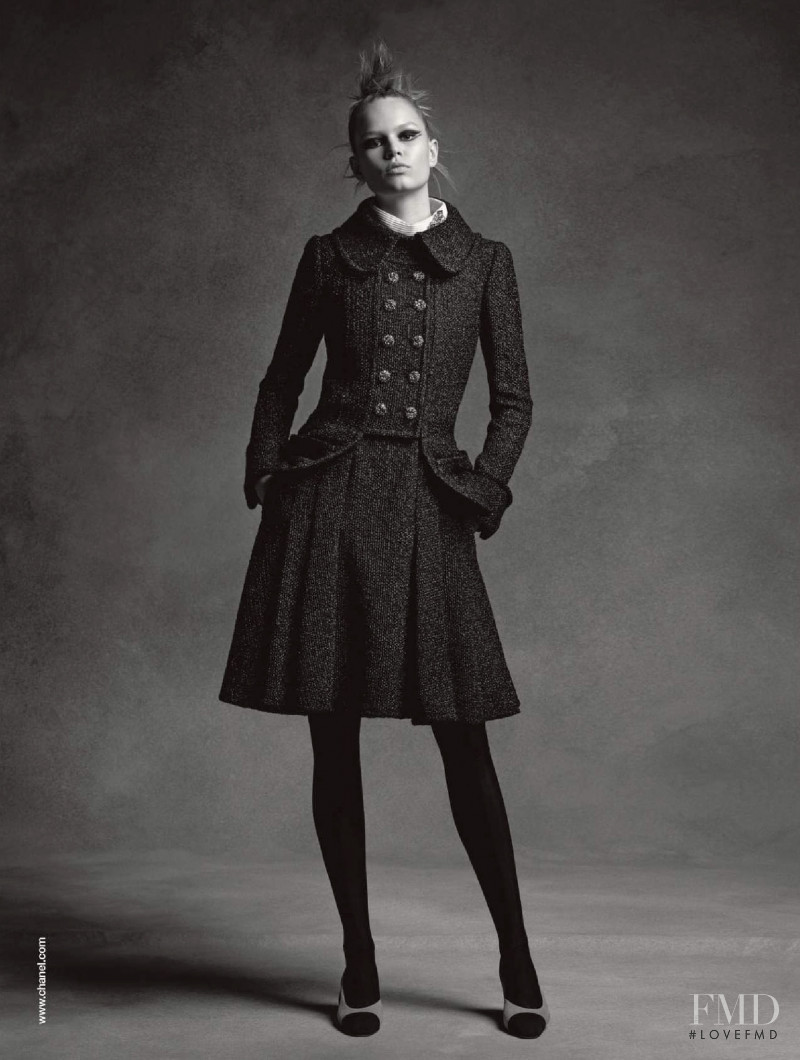 Anna Ewers featured in  the Chanel advertisement for Autumn/Winter 2015