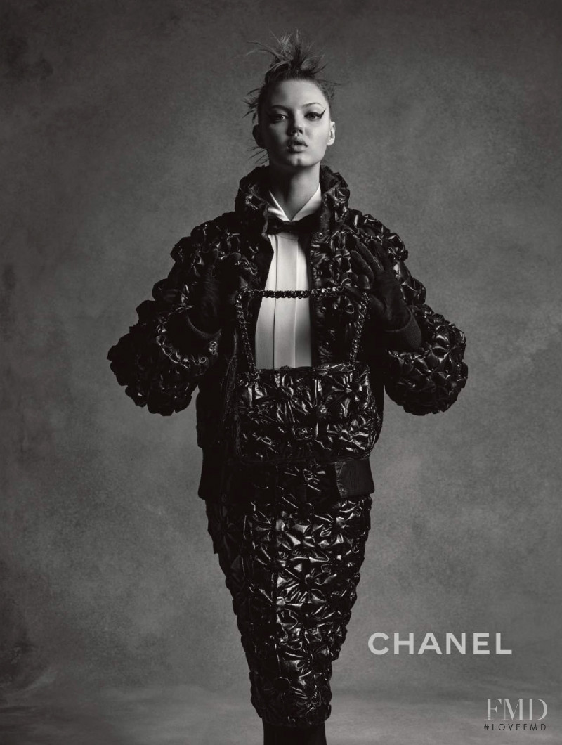 Lindsey Wixson featured in  the Chanel advertisement for Autumn/Winter 2015