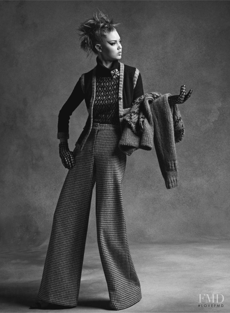 Lindsey Wixson featured in  the Chanel advertisement for Autumn/Winter 2015
