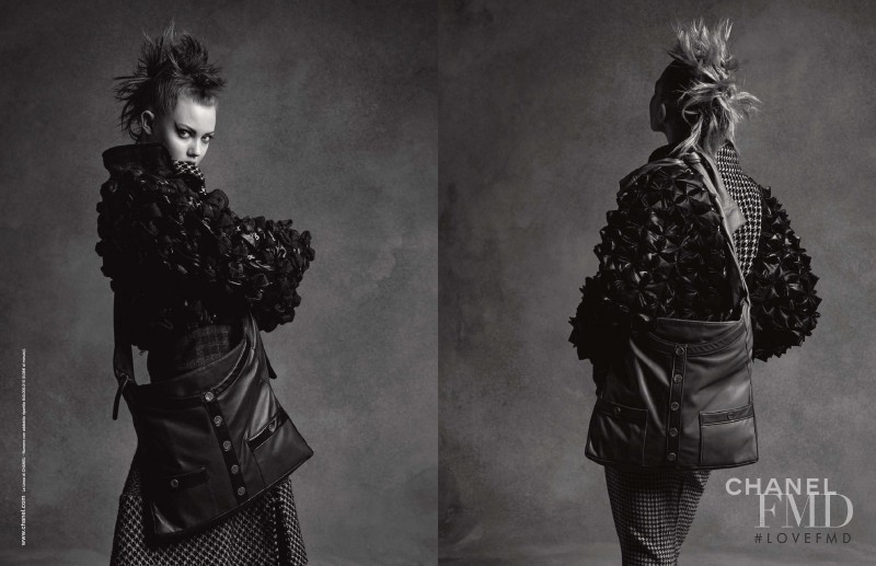 Lindsey Wixson featured in  the Chanel advertisement for Autumn/Winter 2015