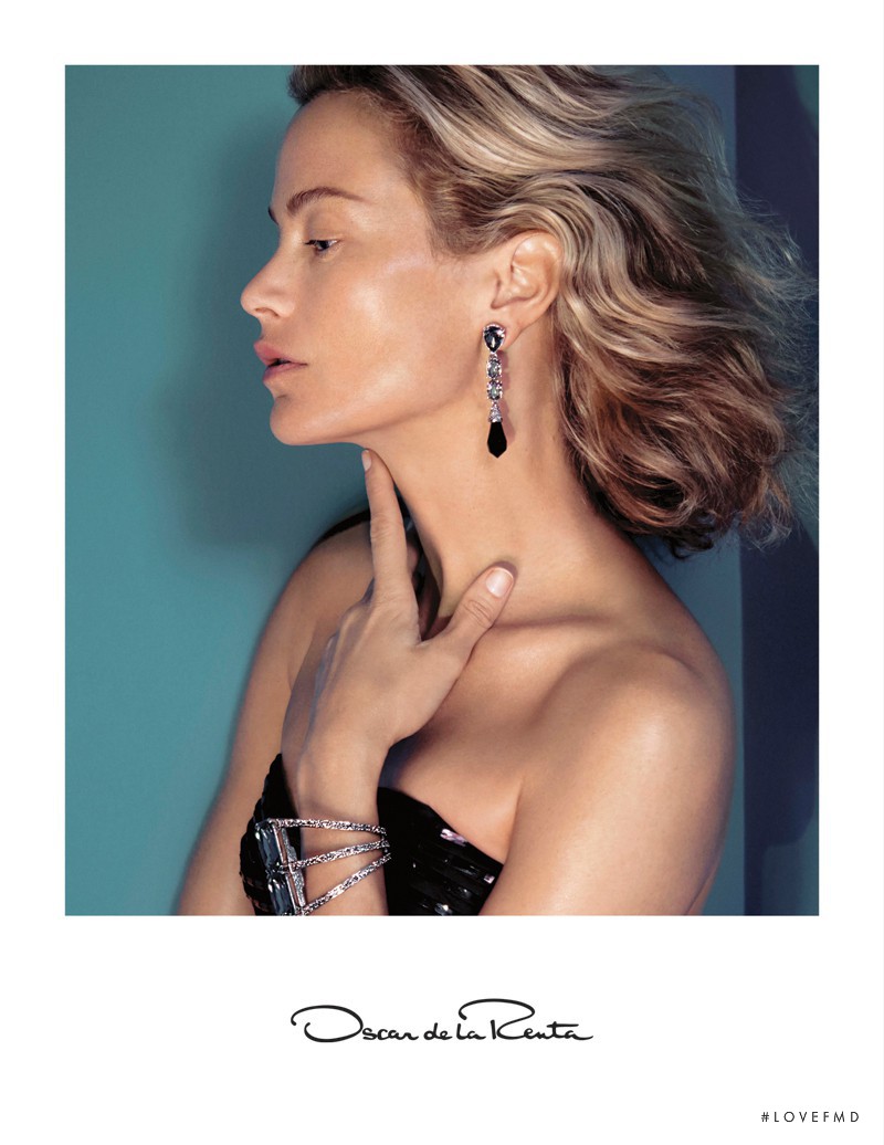 Carolyn Murphy featured in  the Oscar de la Renta advertisement for Autumn/Winter 2015