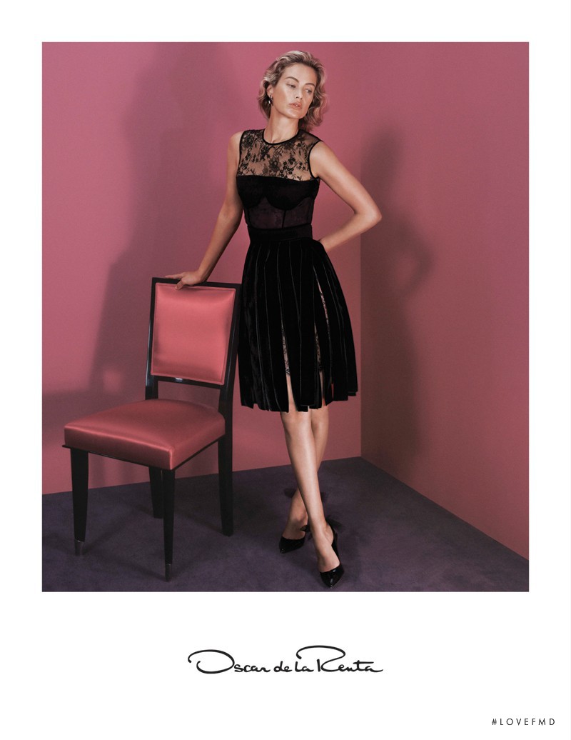 Carolyn Murphy featured in  the Oscar de la Renta advertisement for Autumn/Winter 2015