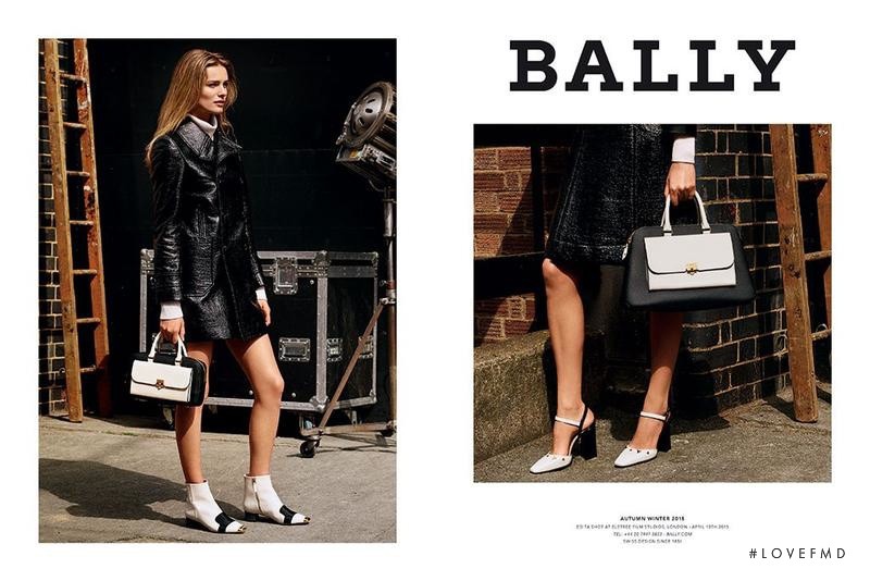 Edita Vilkeviciute featured in  the Bally advertisement for Autumn/Winter 2015
