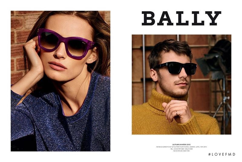 Edita Vilkeviciute featured in  the Bally advertisement for Autumn/Winter 2015