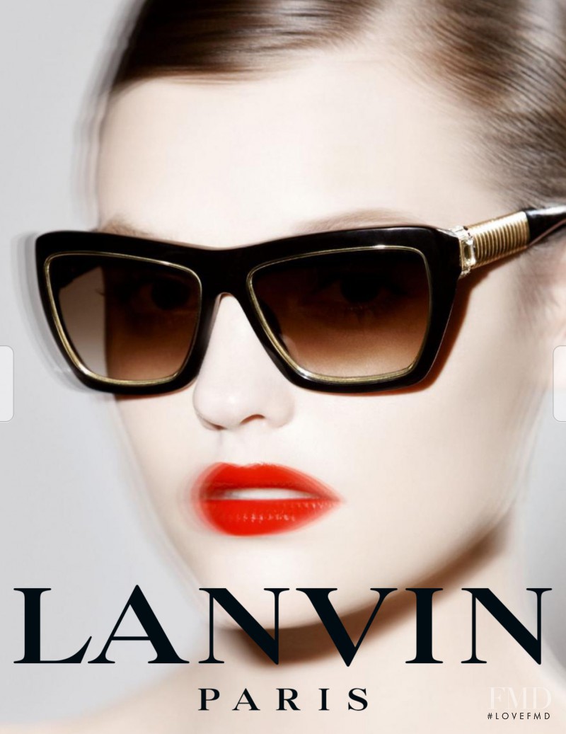 Montana Cox featured in  the Lanvin Eyewear advertisement for Spring/Summer 2013