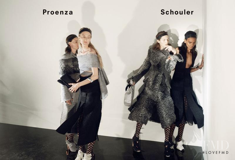 Liya Kebede featured in  the Proenza Schouler advertisement for Autumn/Winter 2015