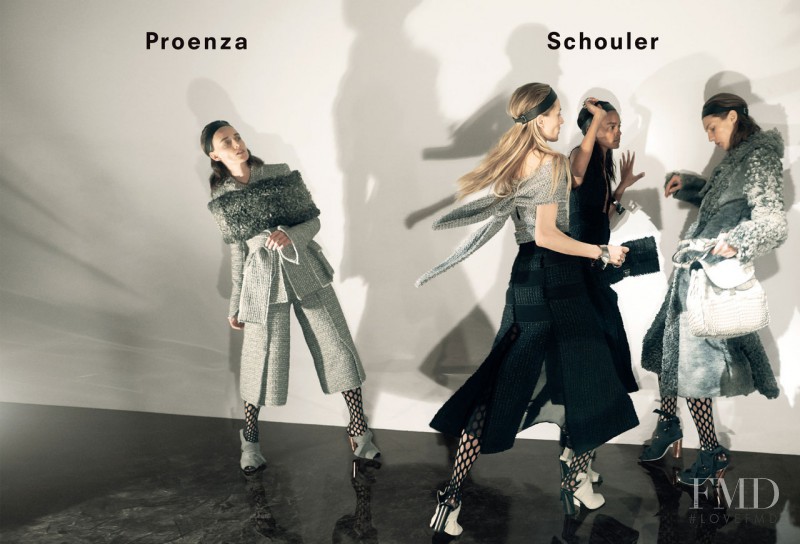 Ann-Catherine Lacroix featured in  the Proenza Schouler advertisement for Autumn/Winter 2015