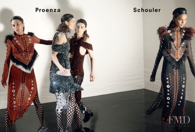 Ann-Catherine Lacroix featured in  the Proenza Schouler advertisement for Autumn/Winter 2015