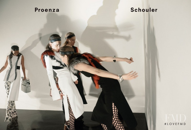 Ann-Catherine Lacroix featured in  the Proenza Schouler advertisement for Autumn/Winter 2015