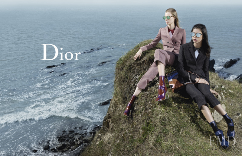Julia Nobis featured in  the Christian Dior advertisement for Autumn/Winter 2015