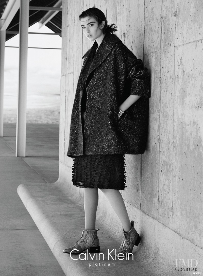 Grace Hartzel featured in  the CK Calvin Klein advertisement for Autumn/Winter 2015