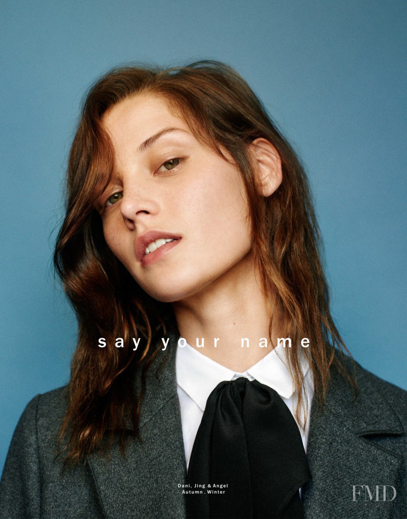 Angel Rutledge featured in  the Zara TRF advertisement for Autumn/Winter 2015