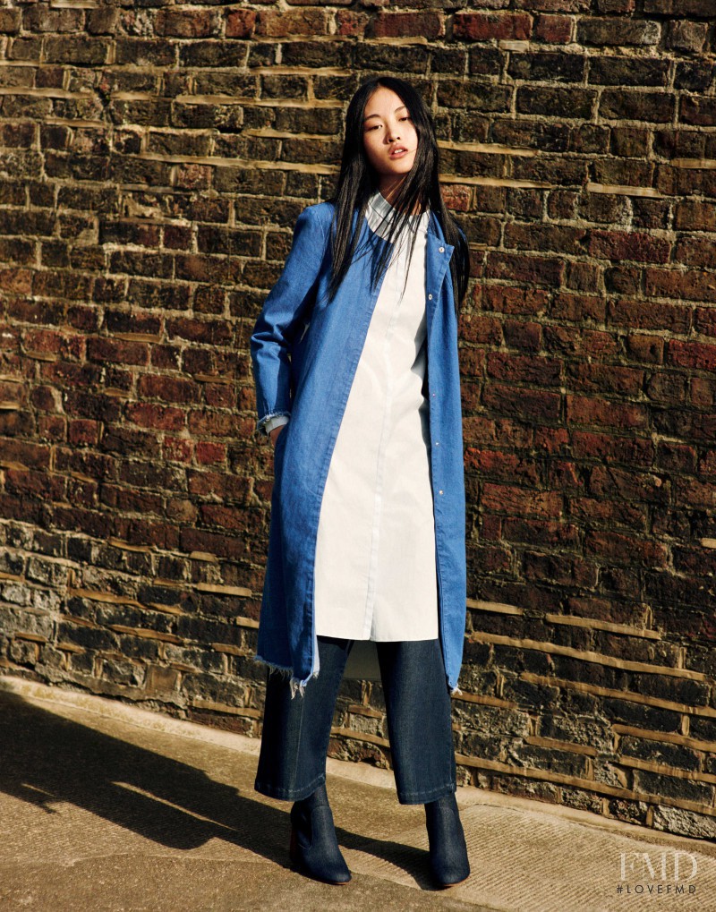 Jing Wen featured in  the Zara TRF advertisement for Autumn/Winter 2015
