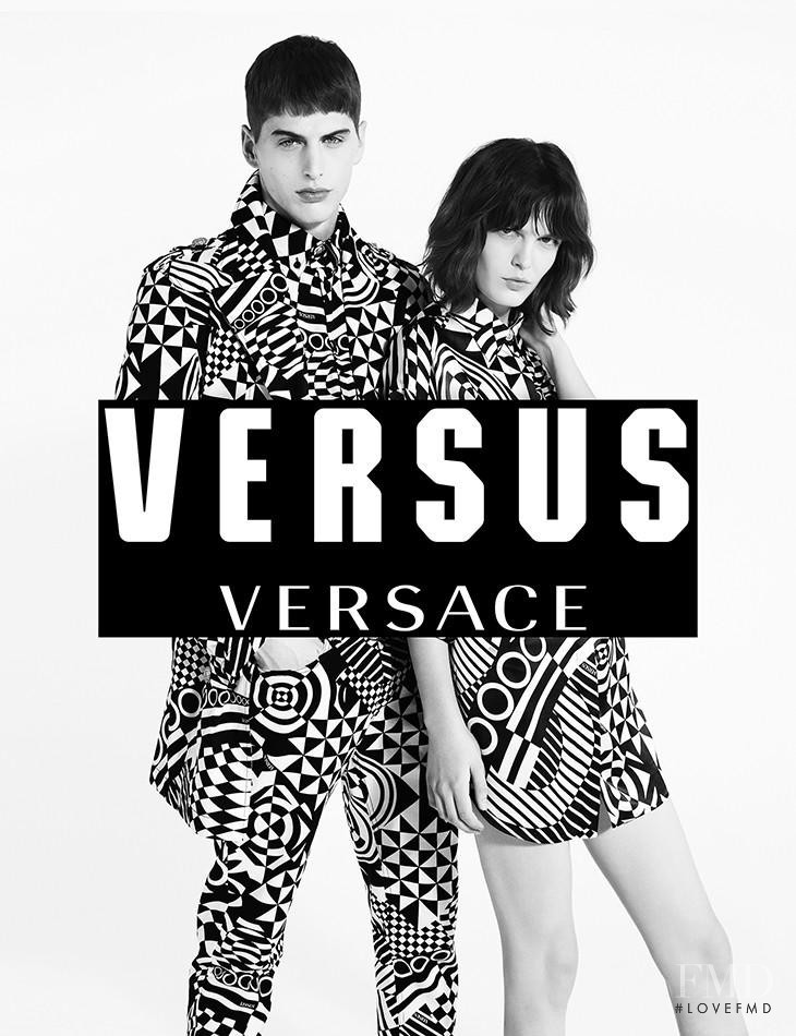 Zlata Mangafic featured in  the Versus advertisement for Autumn/Winter 2013