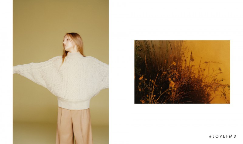 Olympia Campbell featured in  the Zara advertisement for Autumn/Winter 2015