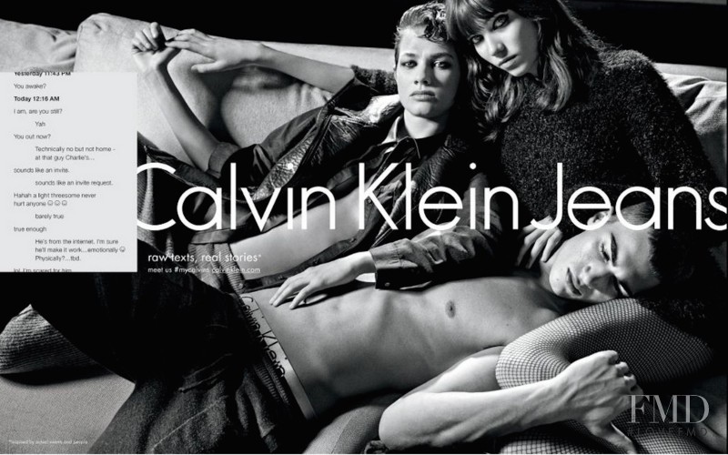 Alessio Pozzi featured in  the Calvin Klein Jeans advertisement for Autumn/Winter 2015