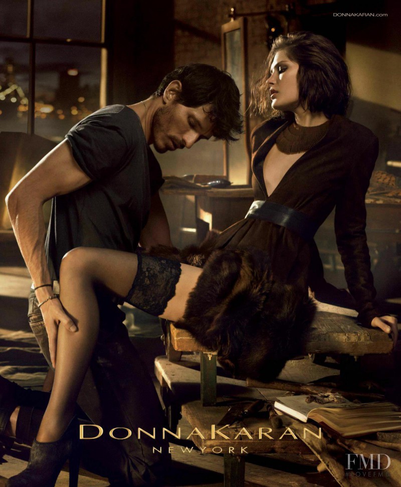Catherine McNeil featured in  the Donna Karan New York advertisement for Autumn/Winter 2013