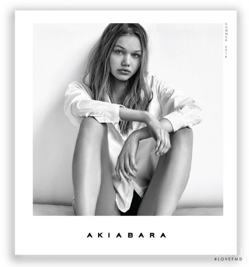 Camilla Forchhammer Christensen featured in  the Akiabara advertisement for Spring/Summer 2016