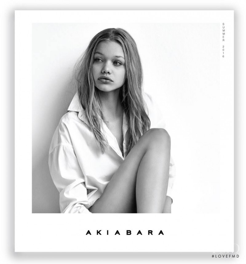 Camilla Forchhammer Christensen featured in  the Akiabara advertisement for Spring/Summer 2016