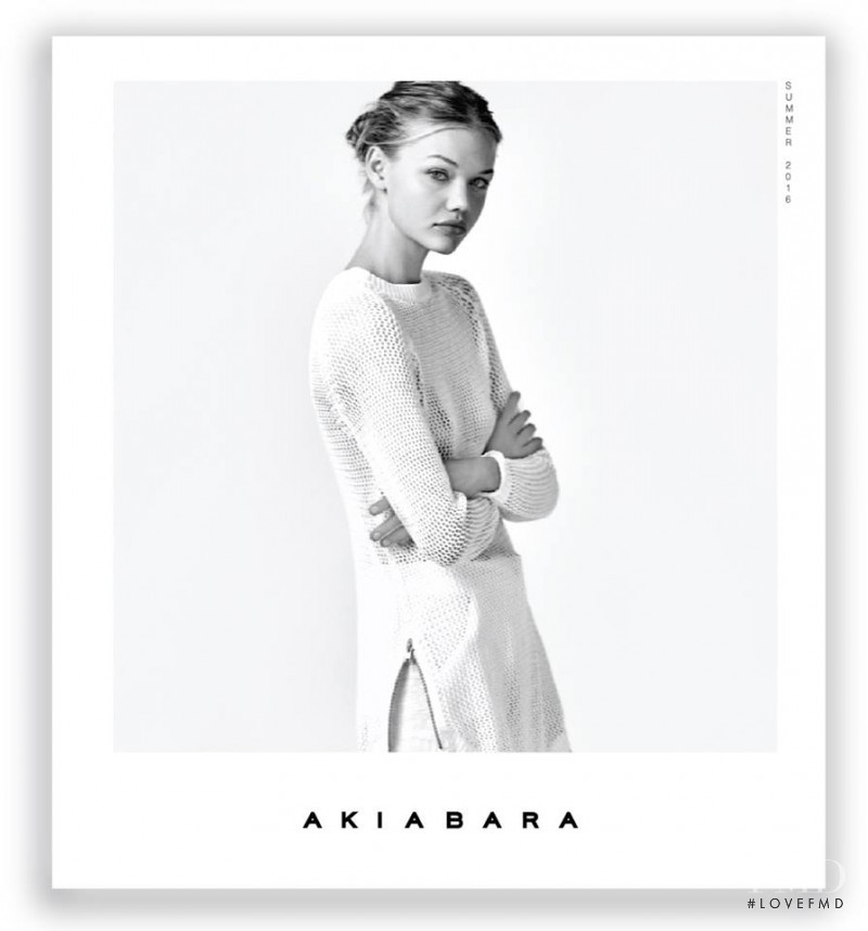 Camilla Forchhammer Christensen featured in  the Akiabara advertisement for Spring/Summer 2016