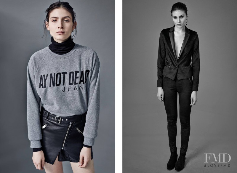 Giuliana Caramuto featured in  the AY NOT DEAD lookbook for Autumn/Winter 2015